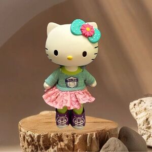 Hello Kitty Doll with Pink Skirt and Teal Sweater